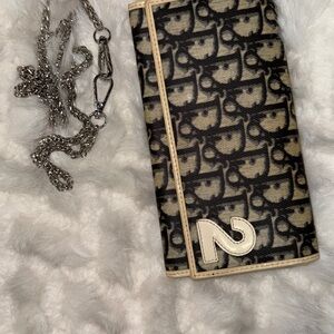 Christian Dior  Trotter No. 2 Continental Wallet with Chain